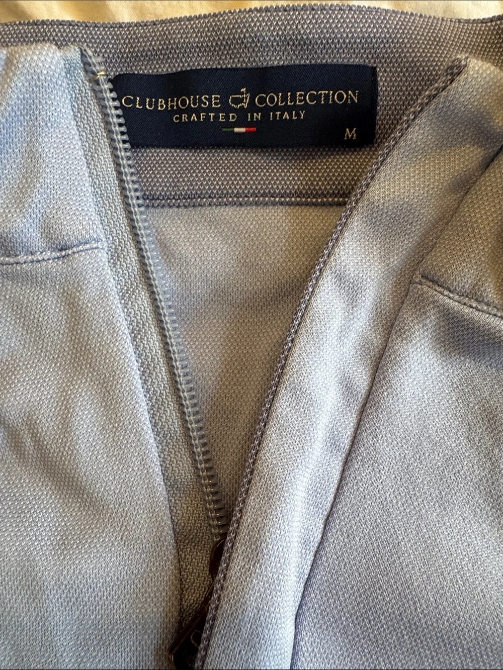 Masters: Light Blue Men’s Quarter-Zip Sweater